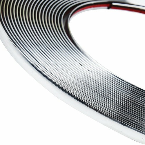 chrome styling moulage bordure bande autocollante voiture caravane 6MM x 15M - Afbeelding 5 van 10