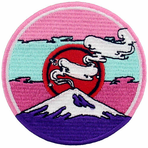 Fuji Mountain Embroidered Iron On Patch clothing 879 accessories 2021年最新海外 日本 Twill Transfers