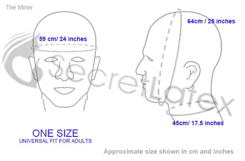 MÁSCARA MASCULINA MOLDEADA FETICHE GOMA LÁTEX NEGRA CAPUCHA PESADA CAPUCHA GRUESA GIMP BOCA MORDAZA FETICHE REINO UNIDO - Imagen 9 de 9