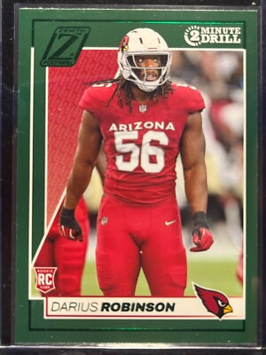 2024 Panini Zenith Football - Darius Robinson - 2 Minute Drill - Arizona