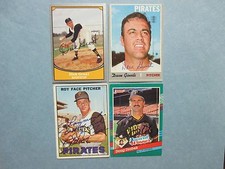 DICK   GROAT/ELROY  FACE/DOUG  DRABEK/DAVE  GIUSTI  Pirates  Signed  Cards