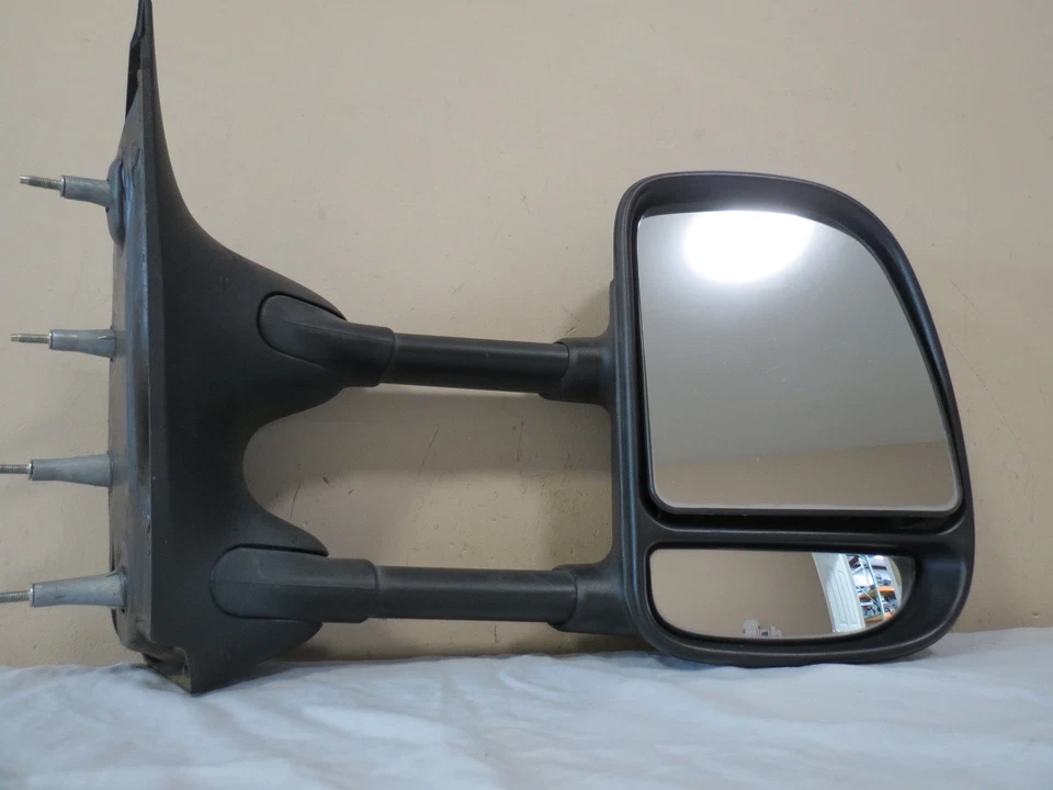 Espejo retrovisor lateral derecho extensible 99-07 Ford F250 F350 manual pasajero OEM Foto 2 de 4