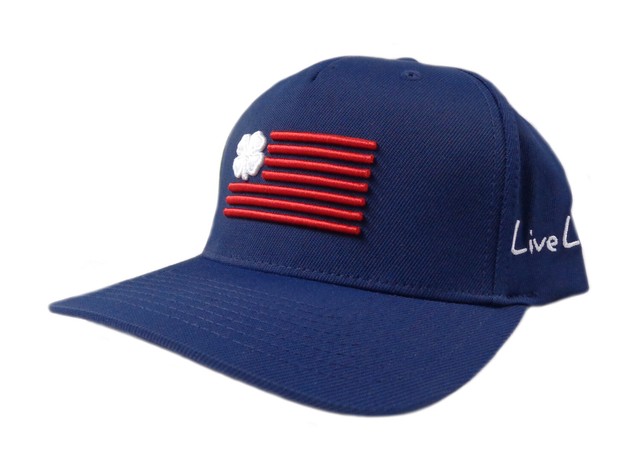 red white and blue golf hat
