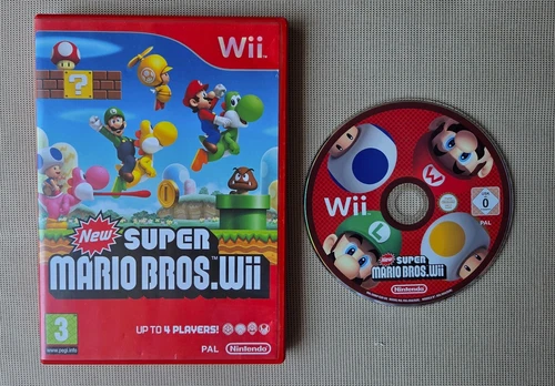 New Super Mario Bros. Wii -- Nintendo Wii Game -- NO MANUAL  /  PAL