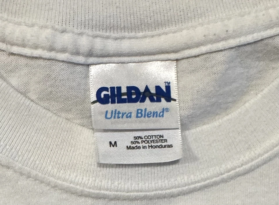 Camiseta Blanca Garfield Glow Paws De Colección Rara Para Hombre Talla Mediana Años 90/2000 Foto 4 de 4