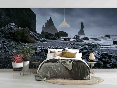 3D Rock Sea Sky Landscape Wallpaper Wall Murals Removable Wallpaper
