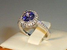 Bague Ancienne Solitaire Cristal De Roche Sur Argent 925 - Taille 50