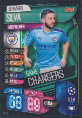 Topps Champions League 19 20 2019 2020 GCI6  Bernadro Silva Game Changer