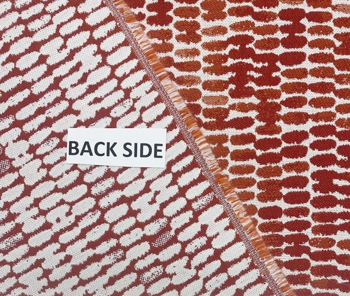STOUT SHUDDER FLAME RED ORANGE GEO SUNBRELLA OUTDOOR INDOOR FABRIC BY YARD 54"W - Picture 7 of 7