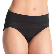 Warner's L112159 Women's Black No Muffin Top Hi Cut Brief Size Medium