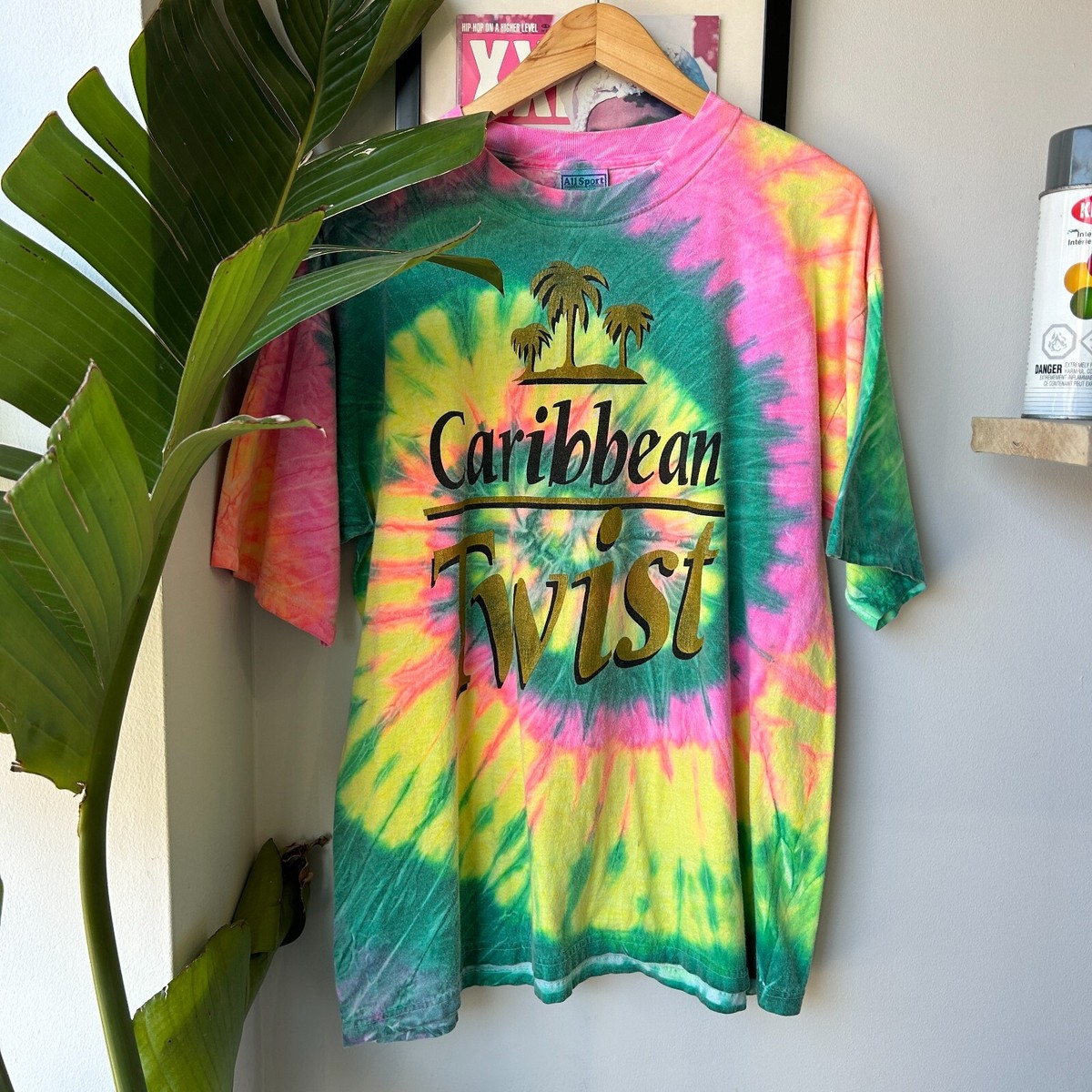 VINTAGE 90s | Caribbean Twist Tye Dye T-Shirt sz L | eBay