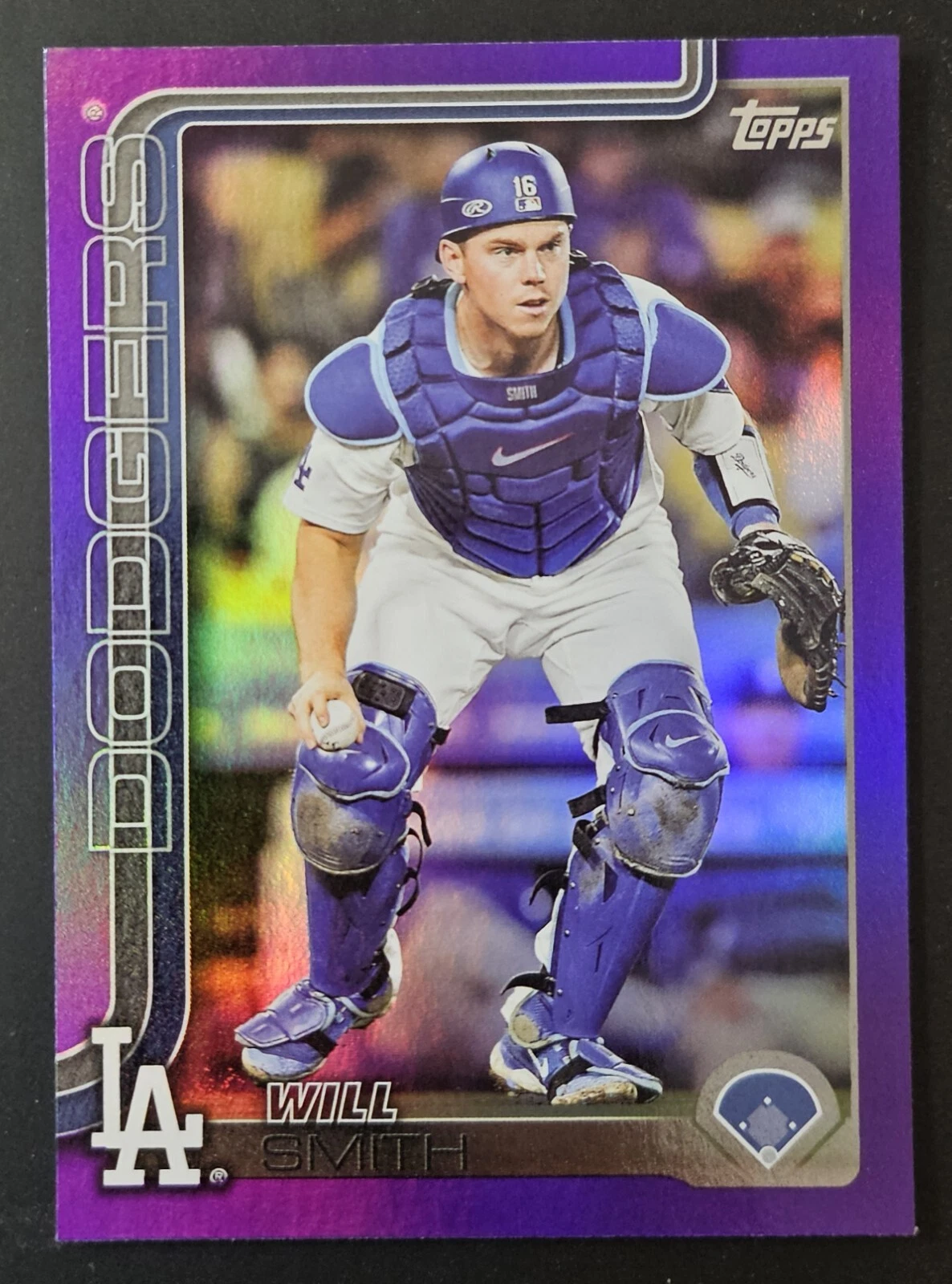 2025 Topps Series 1 Will Smith #212 Purple HoloFoil 87/250 Dodgers SP