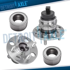 4pc Front Bearing + Rear Wheel Hub Bearing for 2006-2011 Kia Rio Hyundai Accent
