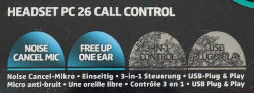 SENNHIESER PC26 Headset Call Control Noise Canceling One Single Ear USB Black - Picture 5 of 8