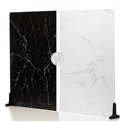 V-FLAT WORLD Duo Board - 30x40'' Surface Board, Onyx Marble/Alpine Marble #0082L