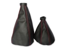 Schaltsack Handbremsabdeckung Fur Alfa Romeo GTV Spider FL Leder Naht Rot