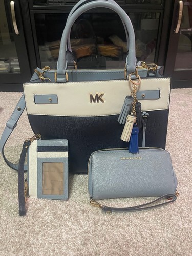⚡️Michael Kors Reagan Large Leather Satchel/Shoulder w/wallets⚡️ - Picture 7 of 8