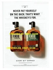 2006 Knob Creek Kentucky Straight Bourbon Whiskey Ad "Never Pat Yourself..."