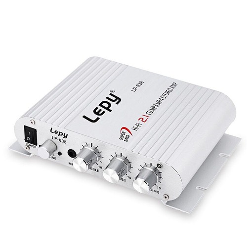 Amplificateur audio 2.1 Lepy LP-838 - Hi-Fi stereo amplifier 3 Channels - Picture 5 of 6