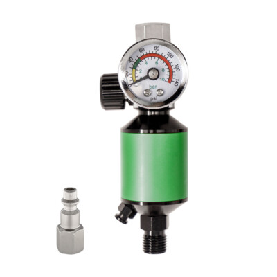 #ad Premium Air Pressure 1 4quot; Regulator For Air Compressor Spray Gun Pressure Gauge $22.99