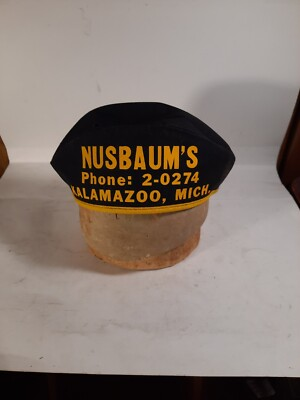 #ad #ad RARE VINTAGE 1940S NUSBAUM#x27;S KALAMAZOO MI Folding Cap Hat $24.99