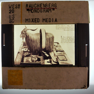 Robert Rauschenberg Monogram 1955-59 Art 35mm Glass Slide