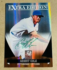 Gerrit Cole 2011 Donruss Elite Extra Edition Green Ink Autograph Auto RC #01/10