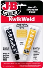 JB KwikWeld EPOXY Glue Quick Setting Fast Drying metal plastic pvc J-B WELD 8276