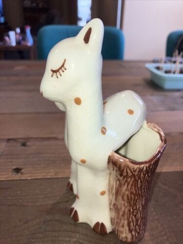Cerva in ceramica a blocchi ceramica californiana con fioriera cervo cervo cervo - Foto 1 di 5