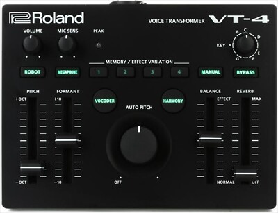 Roland VT-4 Voice Transformer Black MIDI/USB