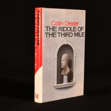 1983 The Riddle of the Third Mile Colin Dexter Signed First Impression