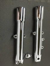 HARLEY FLSTF Heritage FATBOY SOFTAIL CHROME FORK LOWER LEGS 2008 -17 EXCHANGE