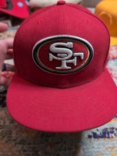 San Francisco 49ers New Era Hat  59fifty  Size 8 Red And Black