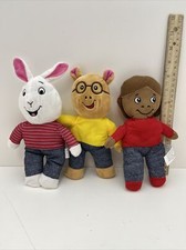 Arthur and Friends Plush Toy Set of 3 Buster Francine Arthur