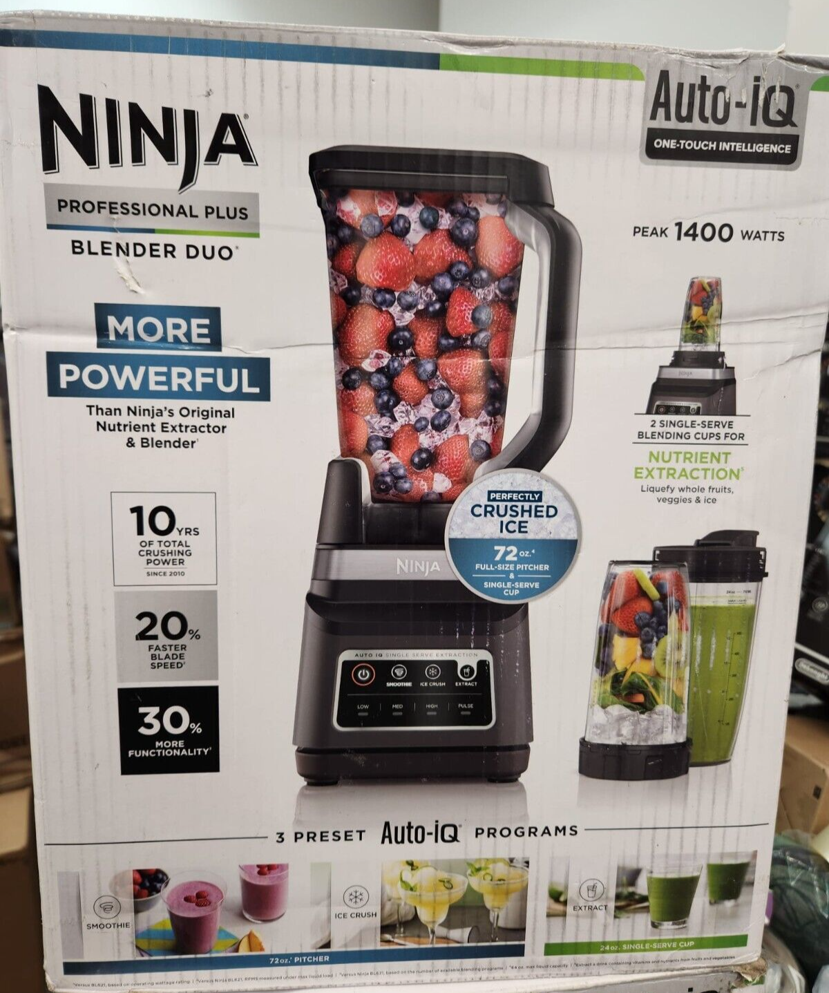 Ninja Professional Plus Blender DUO with Auto-iQ Black DB751A New-image