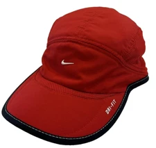 NEW 2010 Nike Men Dri-FIT DAYBREAK  Running/pickleball Cap-Red/Black 257859-611