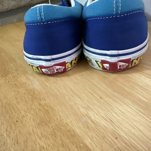 VANS 721454 SCARPE SKATEBOARD SLIP-ON SNEAKERS BAMBINI 7 Spell Out 2 Blu - Foto 5 di 8