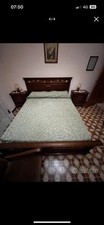 letto e comodini in legno antico