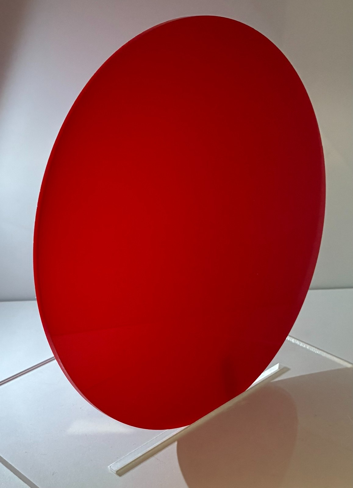 Acrylic Circle Disc - 1/8" thick - Translucent Red- 10" Diameter