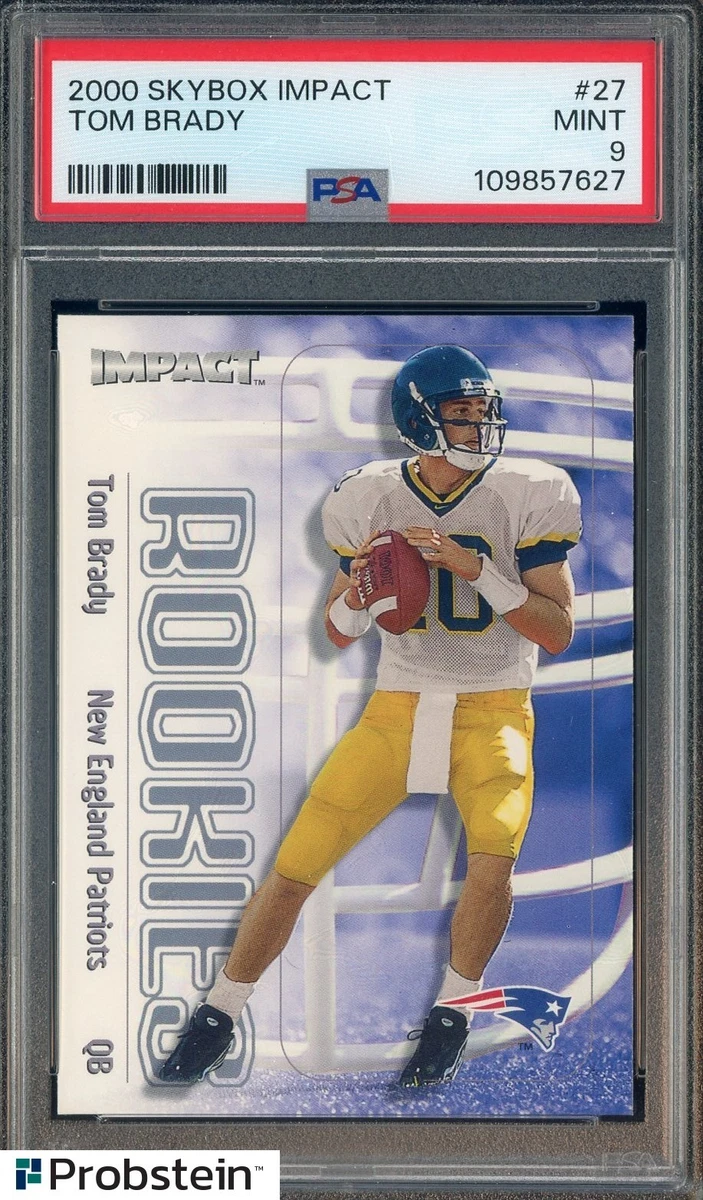 Tom Brady Football Grade 9 Rookie Sports Trading Cards