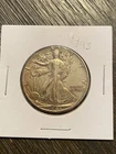 1943 U.S. Walking Liberty Silver Half Dollar 50 Cents Coin