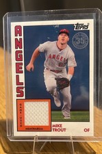Topps 2019 Baseball Mike Trout #84R-MT 1984 Relics Los Angeles Angels Game-Used