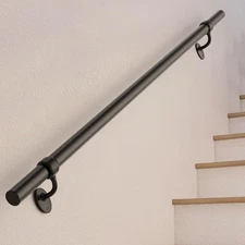 Stair Railing Indoor 3 Feet Hand Rails for Indoor/Outdoor Steps 1.5" round Porch