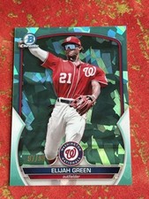 2023 Bowman Chrome Sapphire Elijah Green Prospects Aqua /99 #BCP-214 Nationals