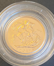 2017 Gold BU Half Sovereign in original plastic capsule. Stunning Coin.