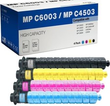 Toner Cartridge Replacement for Ricoh MP C6003/4/503/504 Printer -...