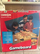 Carrom Gameboard Model 100 Complete Play 100 Games Ages 6+ Open Box