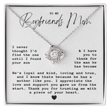 Best Gift to give Boyfriend's Mom for birthday, Christmas-Necklace with massage