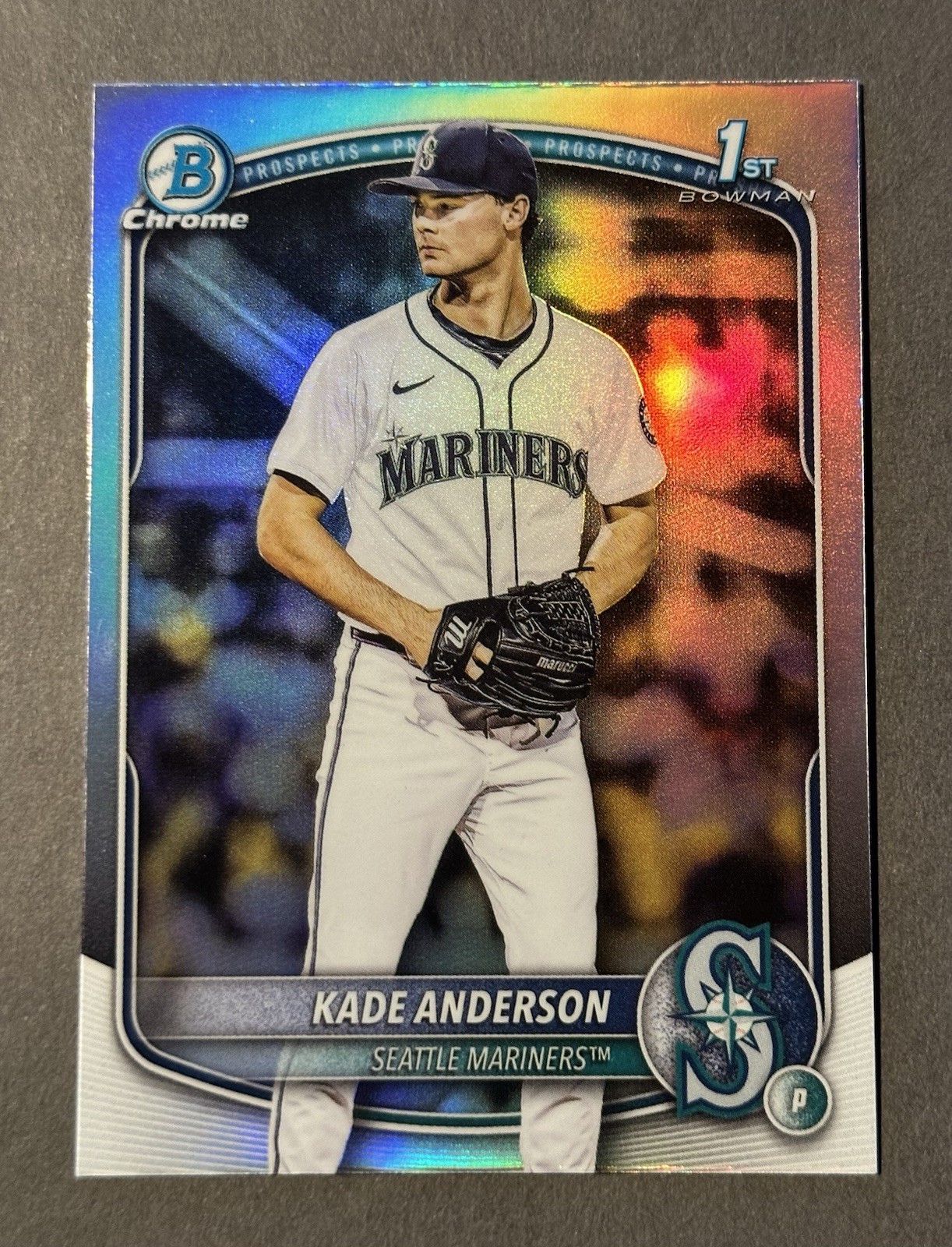 Kade Anderson 1st 2025 Bowman Baseball Draft Chrome Refractor Seattle Mariners