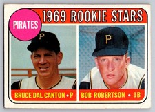 1969 Topps Pittsburgh Pirates Rookie Stars (Dal Canton/Robertson) #468a